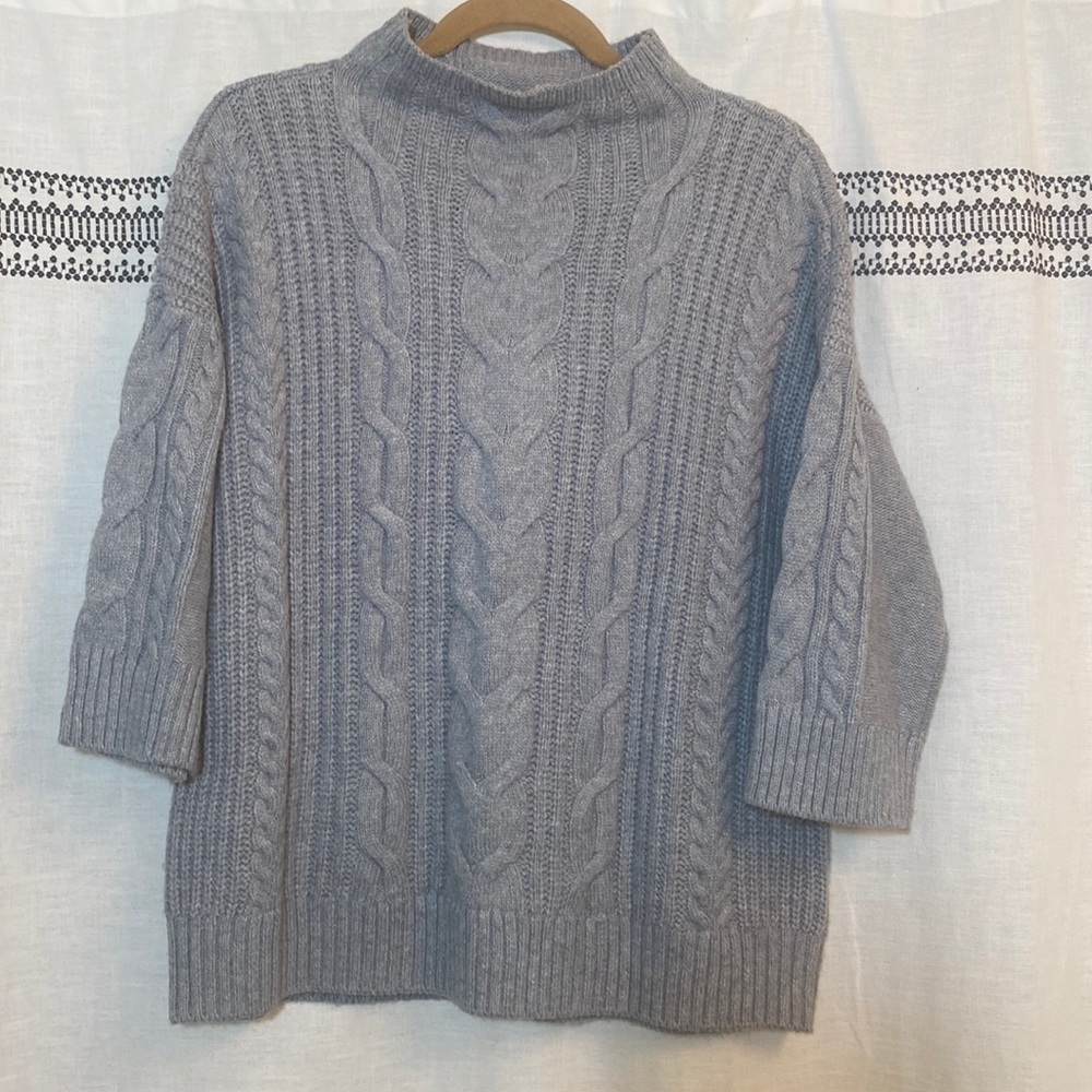 Vince Camuto Cable 3/4 Sleeve Sweater